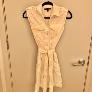 Banana republic tie waist shirt dress 0